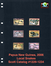 $11.50 Scott Value  - 2006 PAPUA NEW GUINEA Snakes South Pacific CV MNH NH UMM
