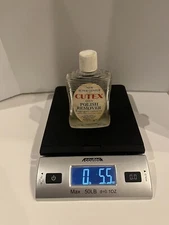 Vintage 1950s CUTEX 3.2 Oz Oily Nail Polish Remover Glass Bottle Movie Prop.Read