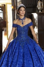 Vizcaya Quinceanera by Morilee Style #: 89344 Royal Blue Sz 8
