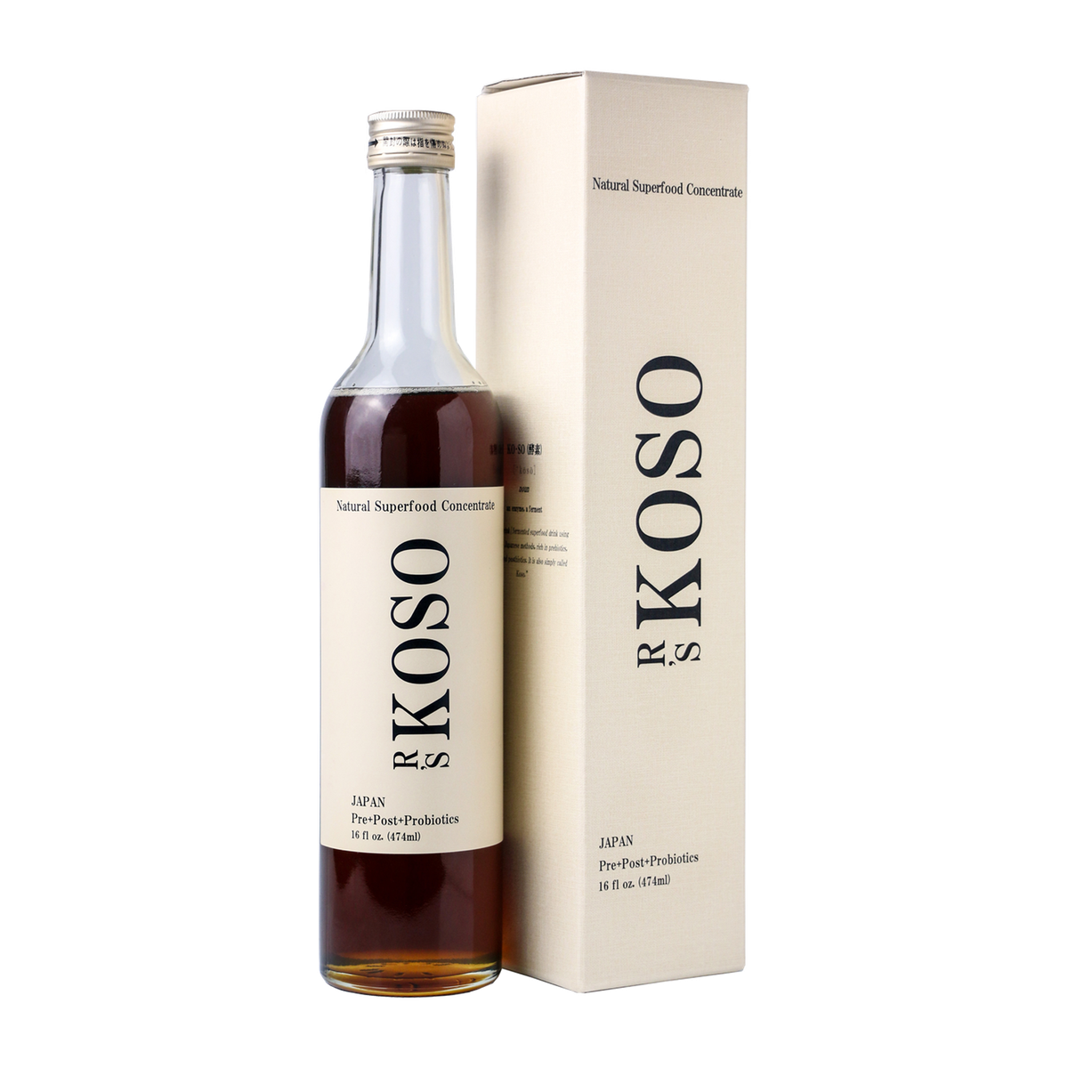 R's KOSO Japanese Enzyme Drink, Probiotics, Prebiotic, 100+ veggie