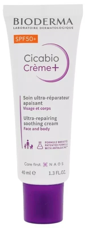 Crema Bioderma Cicabio + FPS 50+ Crema 40 ml / 1,3 oz EXP 11/2027 Foto 3 de 4