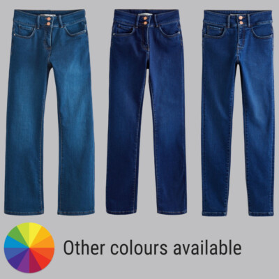 Ladies N@@t Enhancer BOOTCUT High Waist Jeans Black Blue 10