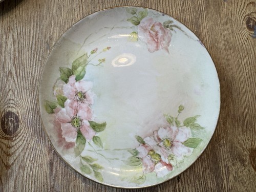 "3 platos de comedor antiguos/de colección de porcelana floral pintados a mano de 10"" Arzberg & Homer L. - Imagen 3 de 10