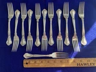 12 Gorham Sterling Silver Chantilly Dinner Forks 7" no monograms 572 grams