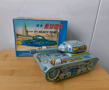 Vintage Chinese Friction Heavy Tank toy.China 1960
