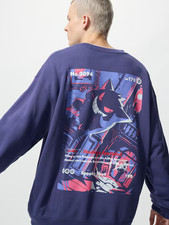 Limited Edition UNIQLO x Pokemon Sweatshirt Gengar size XL Purple NEW Japan