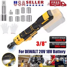 Brushless Cordless Electric Ratchet Wrench 38 For Dewalt 20v Li-ion Battery