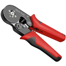 Ratcheting Ferrule Crimping Tool for AWG 23-7 Wires 0.25-10mm² - Quadrilatera...