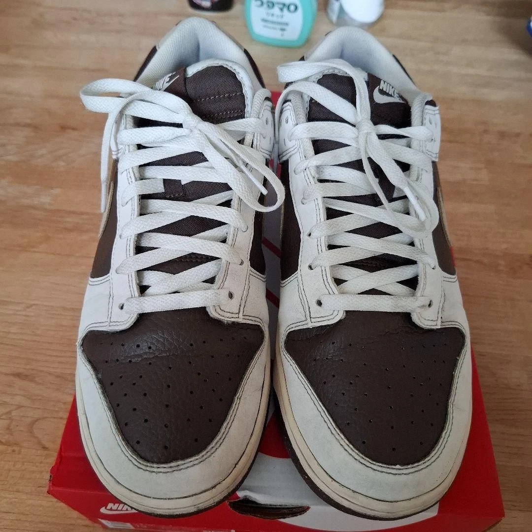 Sneakers Nike Dunk Low Next Nature moka marrone bianco pelle 11 5 usate negli Stati Uniti