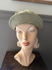 Vintage 1940s Wwii Us Army Hbt Utility Field Cap Hat Military Herringbone As Is Vintage 1940s Wwii Us Army Hbt Utility Field Cap Hat Military Herringbone As Is