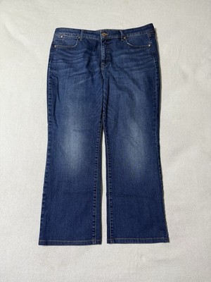 Talbots Jeans Women's 14 Petite Barely Boot Cut High Rise Stretch Medium Wash