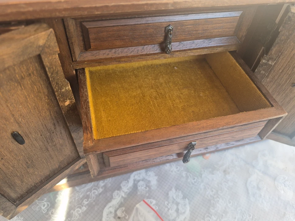 Mobile Orologiaio Legno Wooden Chest Watchmaker 1950 Antique Horloger - Image 4 of 4