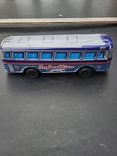 Vintage Tin Litho Japan GREYHOUND LINES BUS Friction