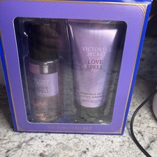 Victoria's Secret Love Spell Fragrance Mist 8.4oz Lotion Set