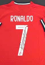 ⚽️Maglia calcio casa Cristiano Ronaldo autografata firmata Portogallo 2025 COA
