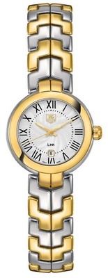 Tag Heuer Link Series Silver Dial Two-Tone Yellow Gold Ladies Watch WAT1452