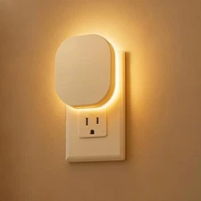 Backlit Night Lights Plug Into Wall 2 Pack, Motion Sensor & Dusk-to-Dawn 