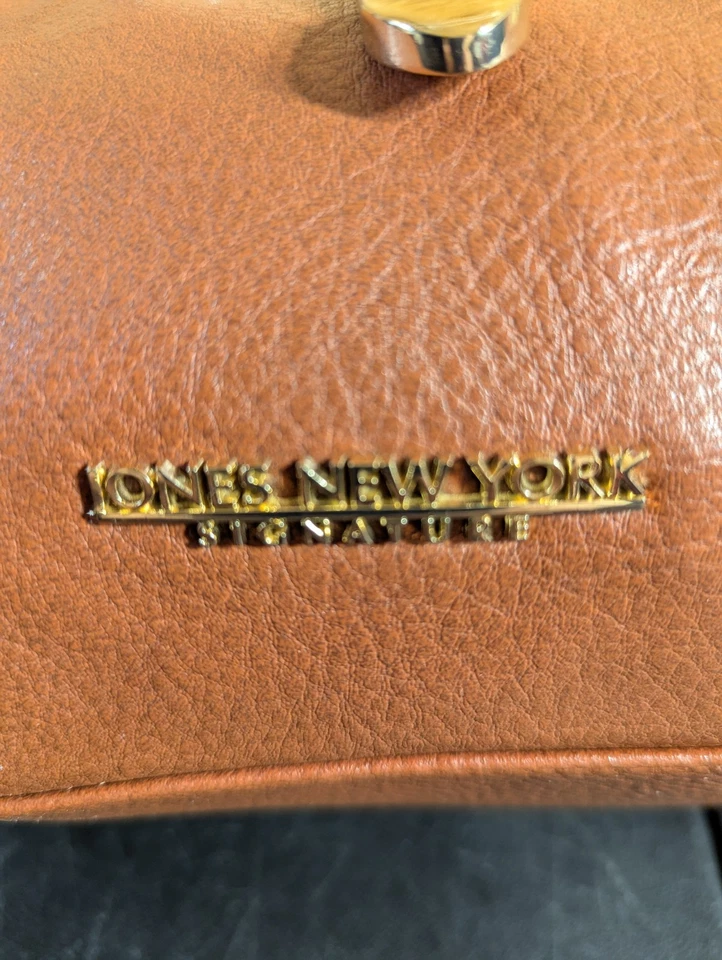 Jones New York Signature Bolso de Mano Marrón Bolso de Hombro Cartera Cuero Sintético Foto 3 de 4