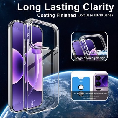 IMAK For Xiaomi 17 Pro Max 5G, Luxury Soft Rubber Transparent Slim Case Cover