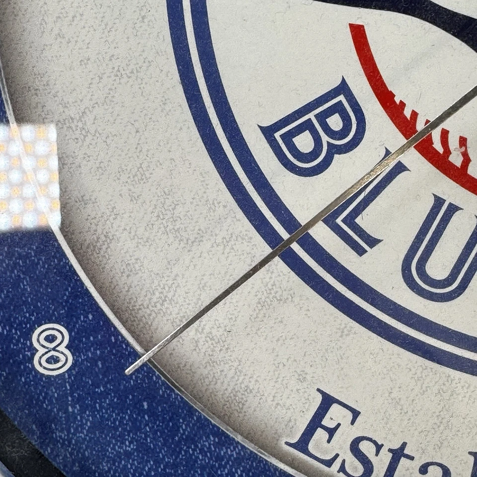 Reloj de pared redondo cromado WinCraft Toronto Blue Jays Logo 12" Liga Americana MLB Foto 2 de 4