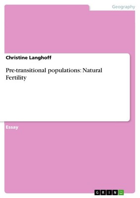 Pre-transitional populations: Natural Fertility Christine Langhoff Taschenbuch