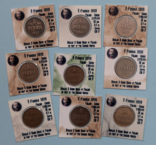 1915 -1916 Finland 5 Pennia Large Old Large Bronze Coin Nicholas II - KM 17