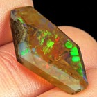 5.6Ct African Black Opal Play Of Color Facet Cut UQSH496 — photo 1