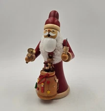 Müller Germany Santa Incense Smoker 8.75” Räuchermann Handmade Erzgebirge Wood