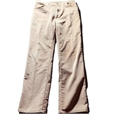 VINTAGE Lee Brown Tan Cotton Straight Corduroy Pants 36 32 USA slacks