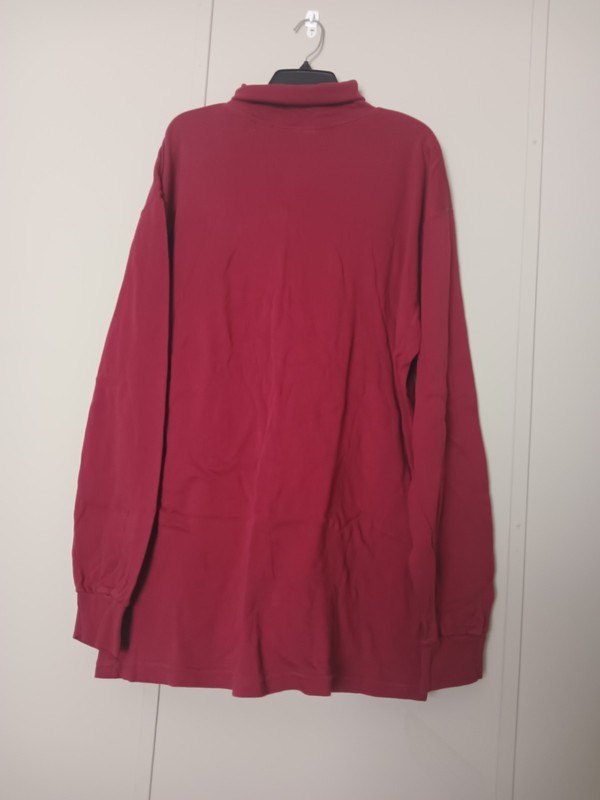 Men's Harbor Bay 2xlt Marron Long Sleeve Turtle Neck Shirt