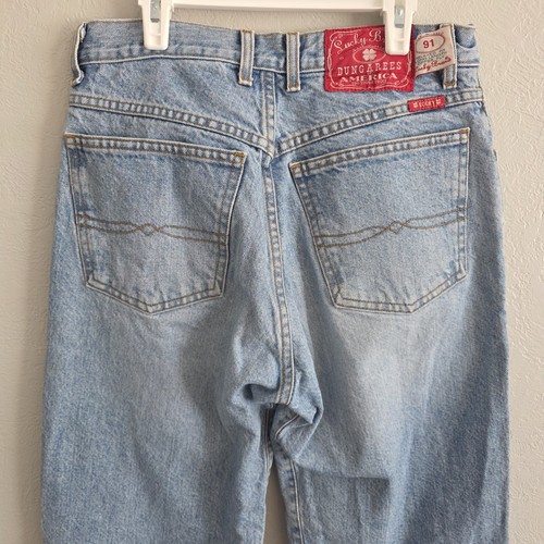 Lucky Brand Mens Dungarees 91 Relaxed Fit Light Wash Vintage Jeans USA Size 31 - Picture 5 of 10