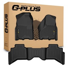 Tpe Floor Mats Dodge Ram 1500 Quad Cab 09-18 Classic 19-22 1st2nd Row 3pc Black