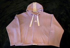 adidas Women's Hooded Sweatshirt Powder Plum Size Large