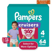 new Pampers Cruisers 360 Baby Diapers Size 4,...