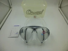 CRESSI BIG EYES EVOLUTION BLACK AND CLEAR SCUBA DIVING, DIVE MASK W CARRY CASE