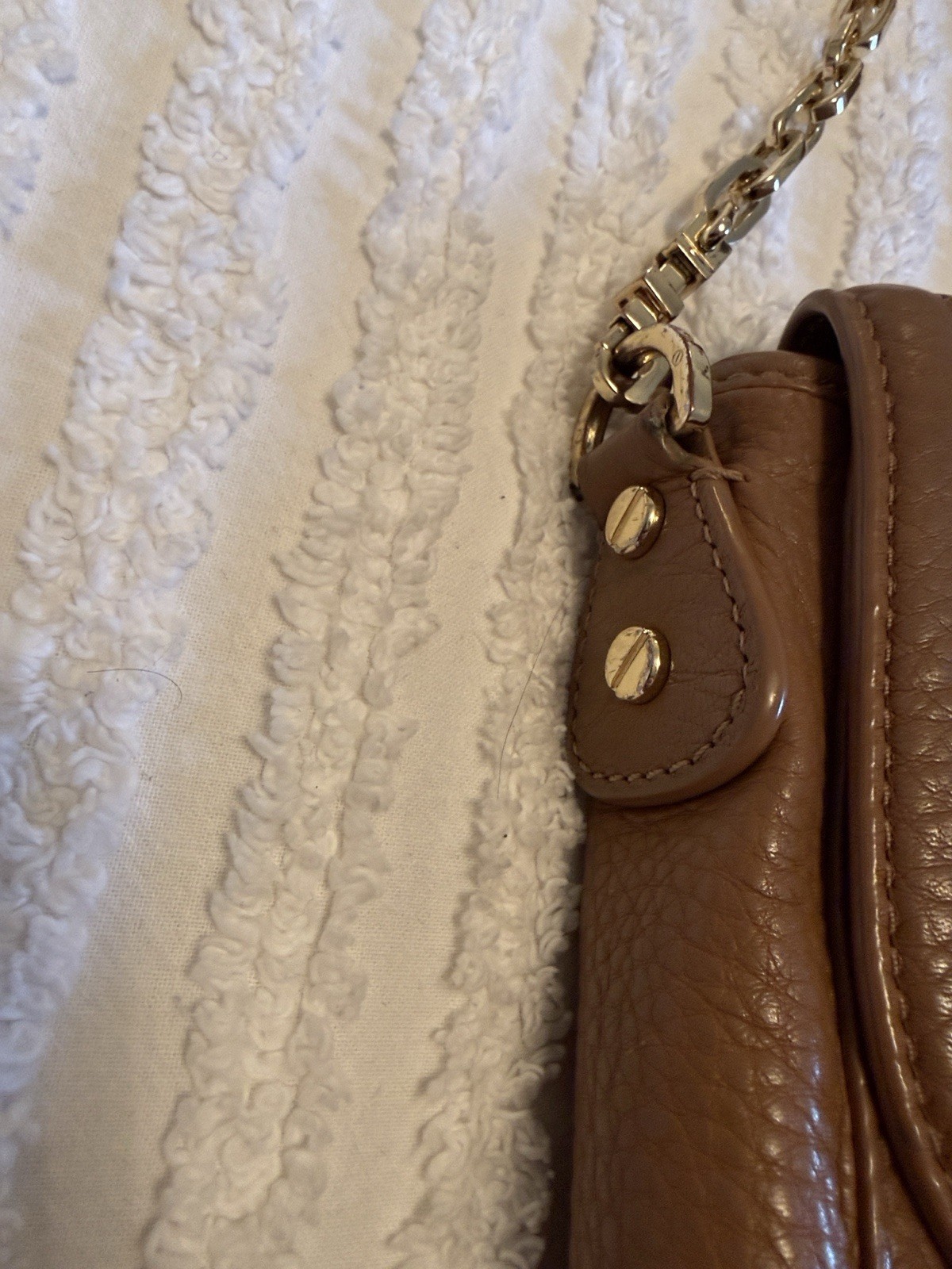 Tory Burch Women's Brown Leather Shoulder Bag Purse Adjustable Strap thumbnail 4