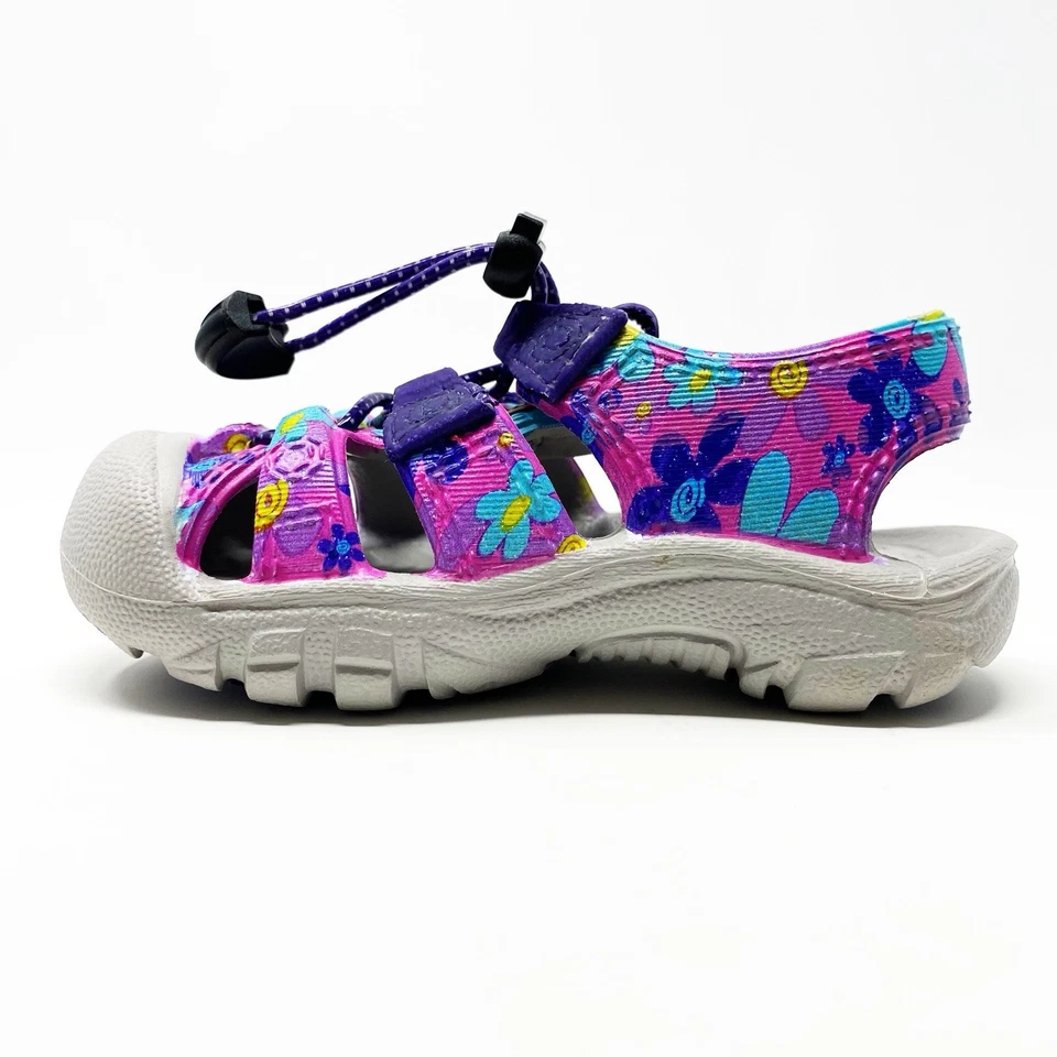 KEEN Sandals Shoes Toddler Baby 4 Newport H2 Floral Pink Waterproof Outdoor Pool - Image 3 of 4