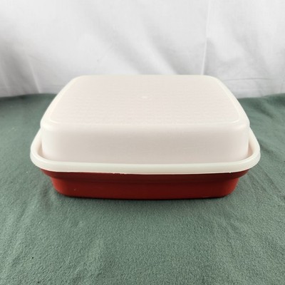Tupperware Season 'N Serve Meat Keeper Marinade Container w/Lid Paprika 1294-4