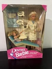 Vtg 1997 Mattel Dentist Barbie #17255 Blonde Barbie & Child Doll Playset NRFB