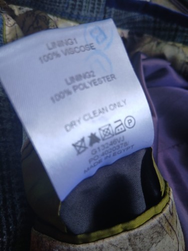 Chaqueta Gibson Of London 100% Lana Reg 44 Pulgadas Pecho Cuello Suade Forrada - Imagen 15 de 16