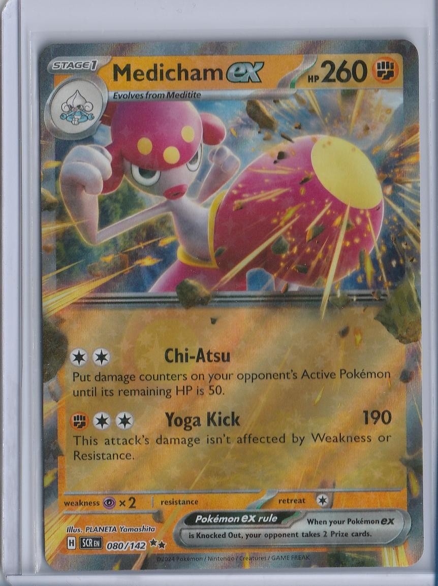 MEDICHAM EX 80/142 DOUBLE RARE Stellar Crown Pokemon Yamashita NM