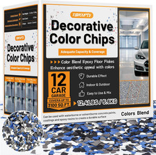 Blend Decorative Color Chips, 3-5MM Epoxy Floor Flakes Chips - Stone Carpet Epox
