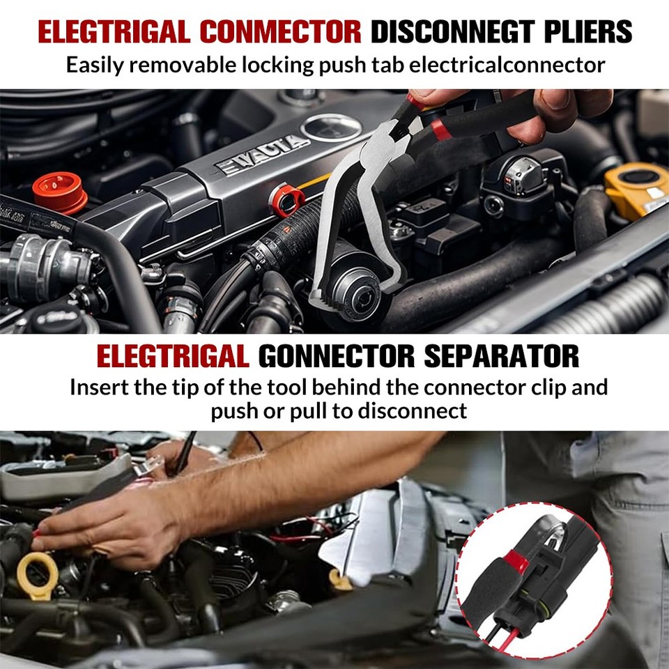 1/2/3/4PCS Automotive Electrical Disconnect Pliers for Push Tab Style ...