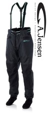A Jensen ARID Waist Wader Wading Trousers Stockingfoot Fishing Waders w/ Brace