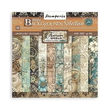 Stamperia Backgrounds Paper Pad 12" x 12" 10/Pkg Sir Vagabond in Fantasy World