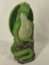 Old Spice Resin Green Dragon Deodorant Holder Trinket Box 9” Limited Edition