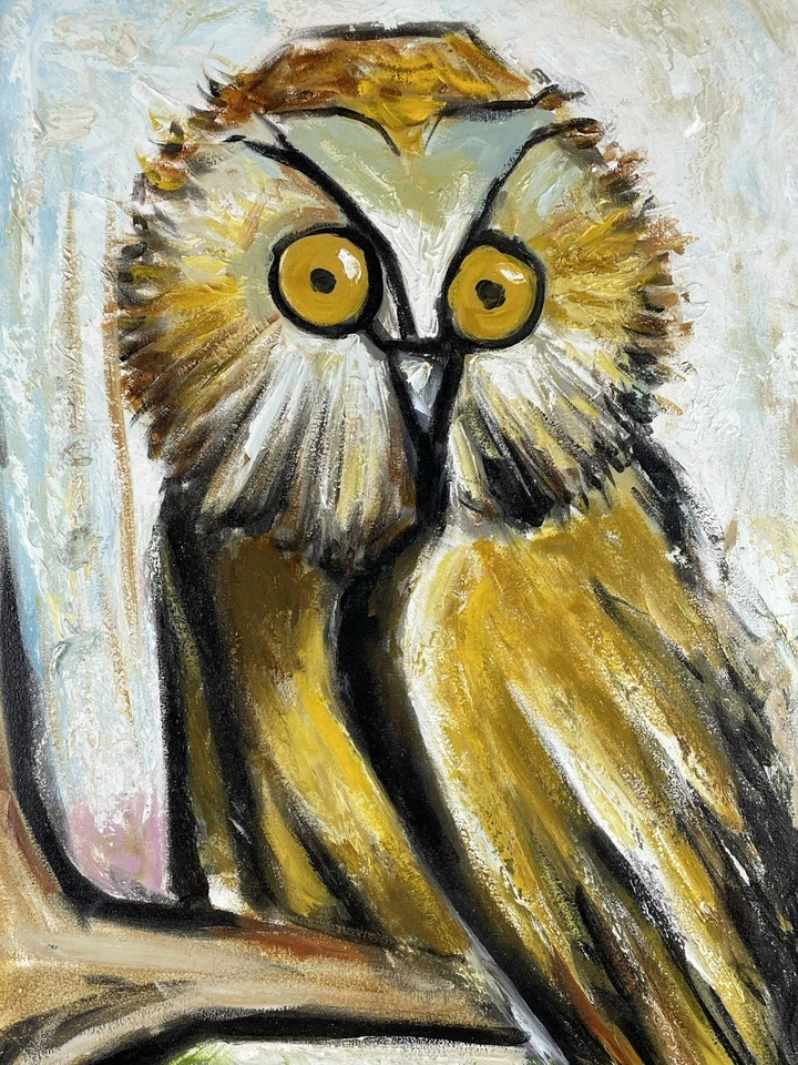 Bernard Buffet óleo sobre lienzo (hecho a mano) firmado y estampado enmarcado Foto 2 de 4