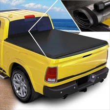 Vinyl Soft Roll Up Truck Bed Tonneau Cover Compatible with 09-24 Dodge Ram 15...