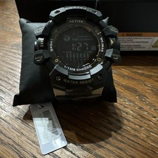 Activa Armour X Invicta Men's 50mm Camo Rubber Digital Watch ACW8050MC-001