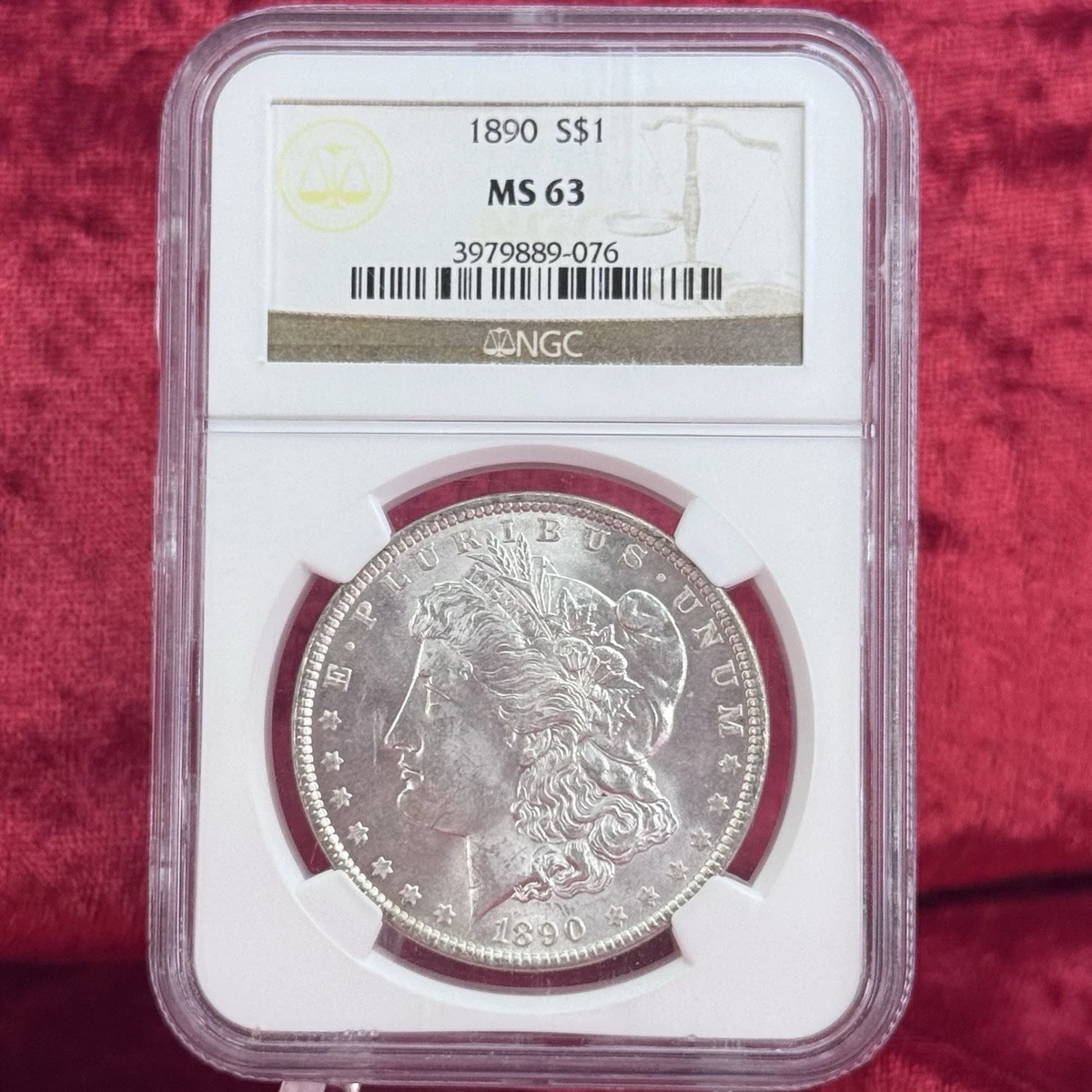 San Francisco Silver 1890 Year Morgan US Dollars (1878-1921) for